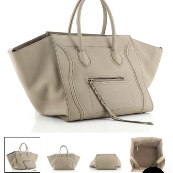 Large Celine phantom with braided zipper. - Picture 2 of 7